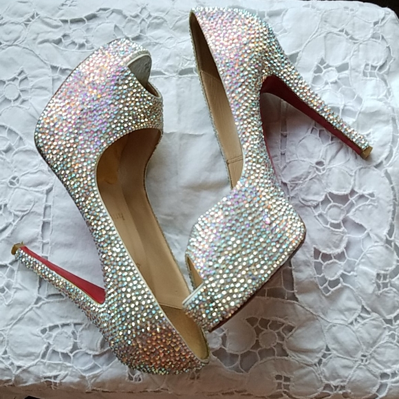 **HP** CHRISTIAN LOUBOUTIN Crystal Pumps - Picture 2 of 15
